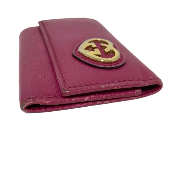 GUCCI Lovely Pink Leather - Key Case 101-080625 - Picture 4 of 11